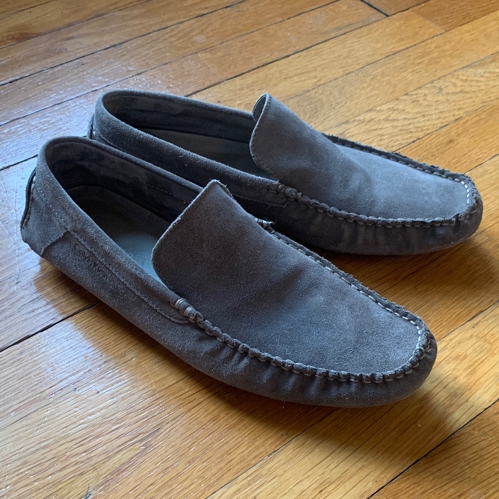 Calvin Klein Men's Deauville Suede Driving Loafers